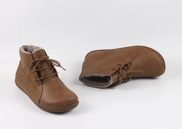 Careaymade-Genuine leather wider toe big size Women's shoes,winter handmade ankle boot,Fashion warm wool boots man single boots
