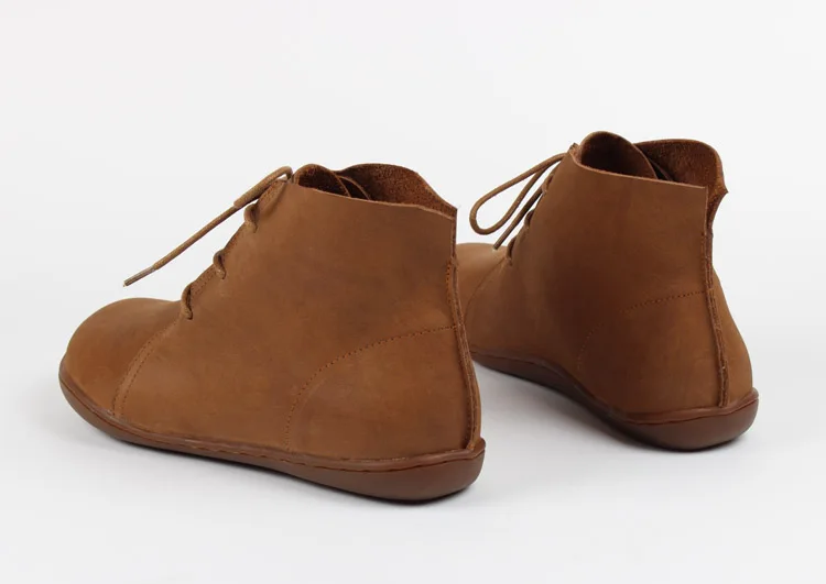 Careaymade-Genuine leather wider toe big size Women's shoes,winter handmade ankle boot,Fashion warm wool boots man single boots