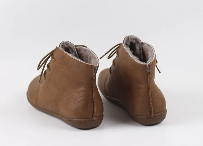 Careaymade-Genuine leather wider toe big size Women's shoes,winter handmade ankle boot,Fashion warm wool boots man single boots