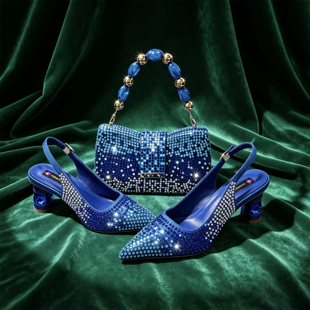 2026 New Fashionable Pointed Toe Shoe and Bag Set – High Quality and Affordable Stylish Women's Accessories