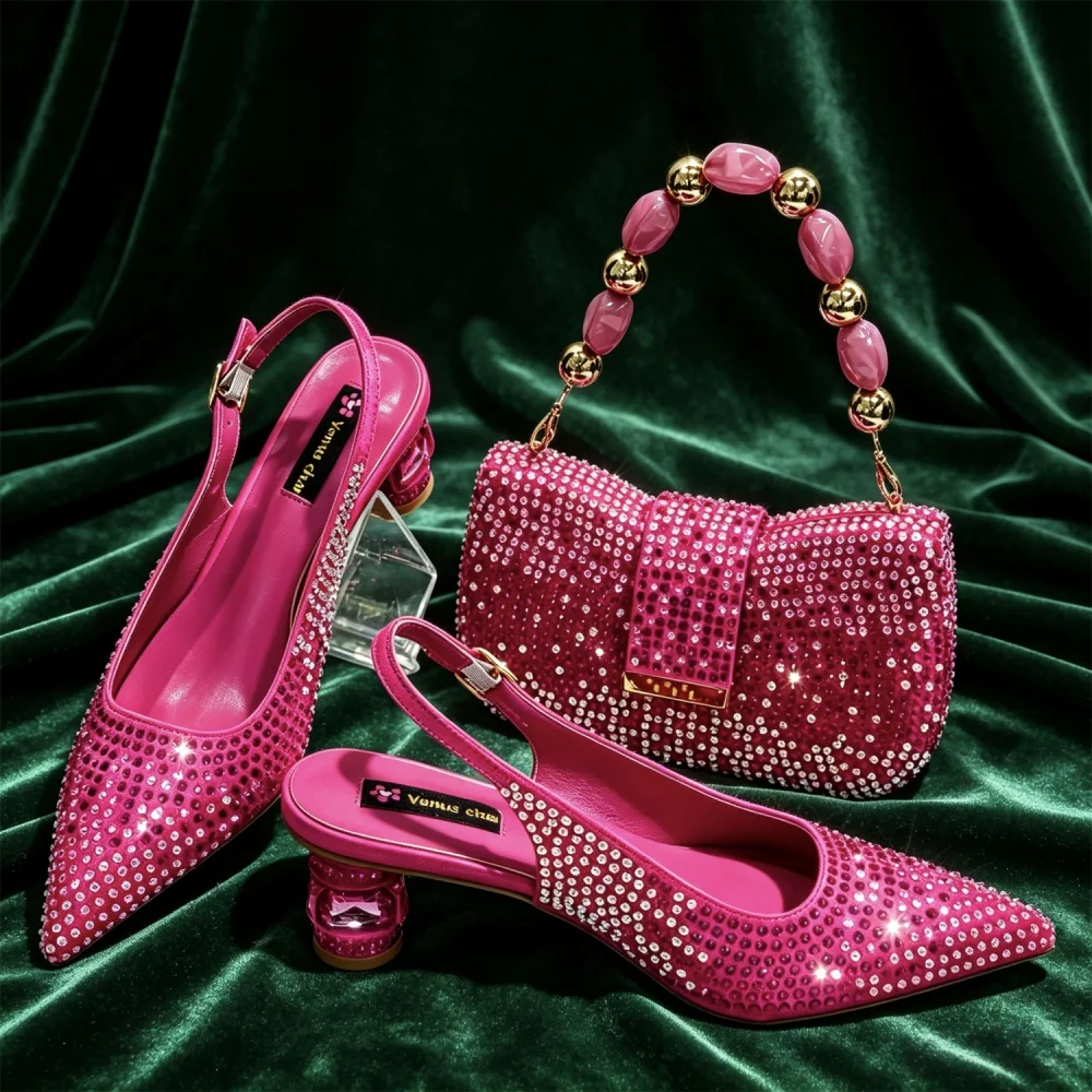 2026 New Fashionable Pointed Toe Shoe and Bag Set – High Quality and Affordable Stylish Women's Accessories