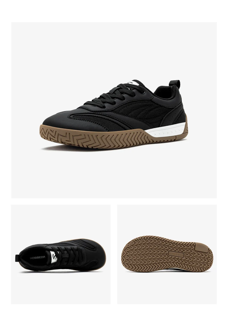 HOBIBEAR Wide Toe Box Shoes for Men Women Casual Lace Up Walking Sneakers Breathable Comfortable Lightweight Non-Slip Footwear