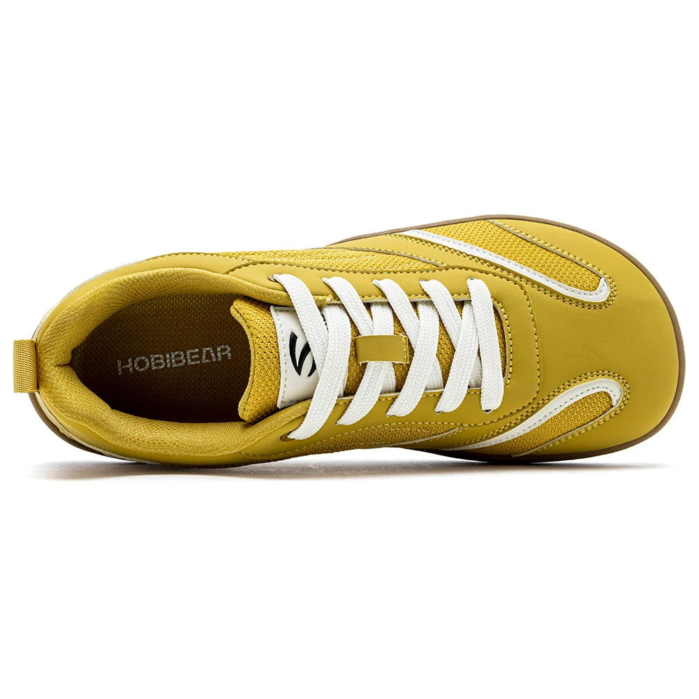 HOBIBEAR Wide Toe Box Shoes for Men Women Casual Lace Up Walking Sneakers Breathable Comfortable Lightweight Non-Slip Footwear
