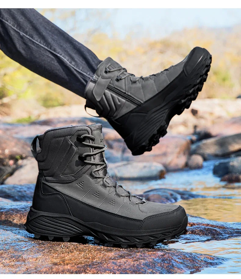 Men Tactical Boots Outdoor Training Safety Lace Up Anti-Slip Male Ultrallight Rapid Response Army Boots Breathable Hunting Boots