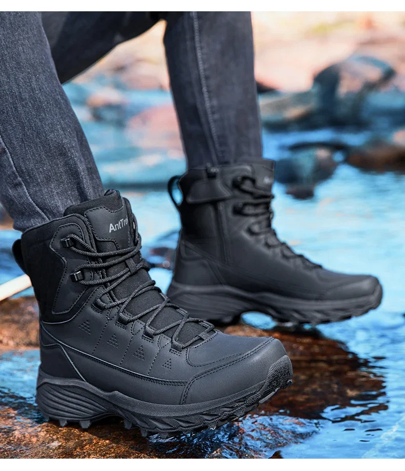 Men Tactical Boots Outdoor Training Safety Lace Up Anti-Slip Male Ultrallight Rapid Response Army Boots Breathable Hunting Boots