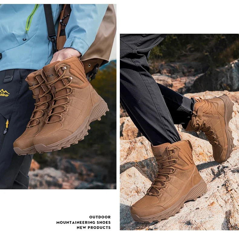 Men Tactical Boots Outdoor Training Safety Lace Up Anti-Slip Male Ultrallight Rapid Response Army Boots Breathable Hunting Boots