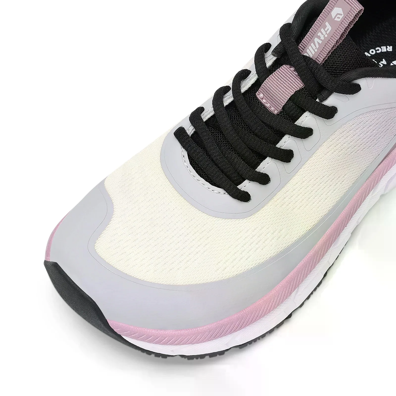 FitVille Women's Running Shoes, Wide Toe Box Breathable Sneakers, Non‑Slip Arch Support Athletic Tennis Walking Shoes for Swollen Feet