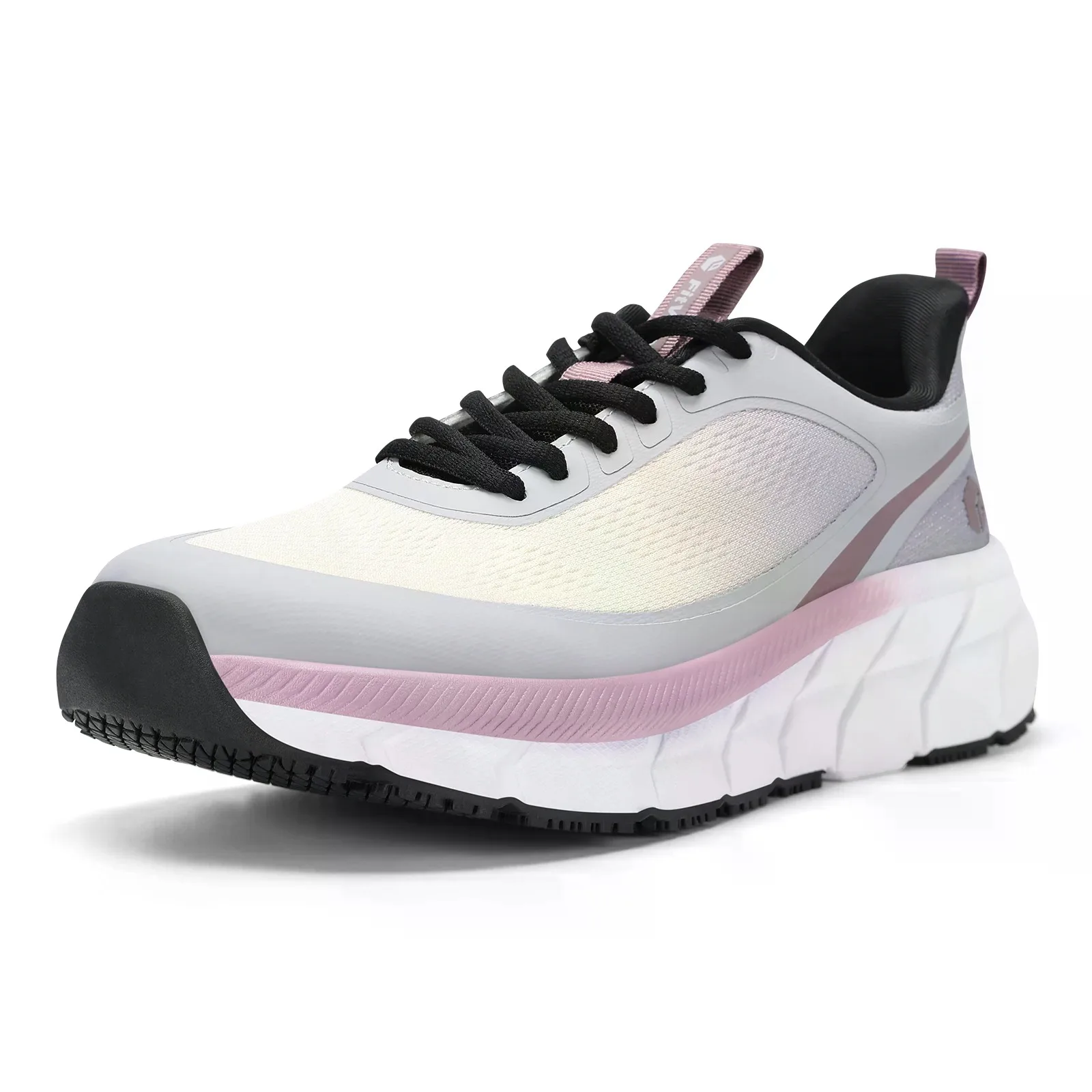 FitVille Women's Running Shoes, Wide Toe Box Breathable Sneakers, Non‑Slip Arch Support Athletic Tennis Walking Shoes for Swollen Feet