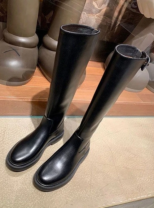 Shoes for Women Leather Platform Footwear Round Toe Ladies Boots Brown Fashion 2025 New in Demi-season Waterproof Work Pu Rock
