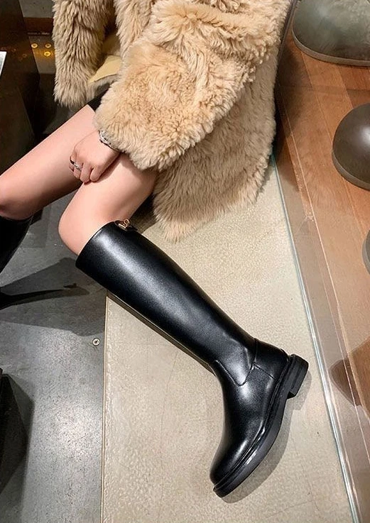 Shoes for Women Leather Platform Footwear Round Toe Ladies Boots Brown Fashion 2025 New in Demi-season Waterproof Work Pu Rock