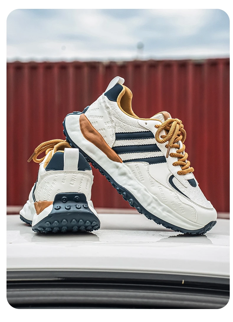 Men Colorblock Dad Shoes Fashion Chunky Sneakers Street Style