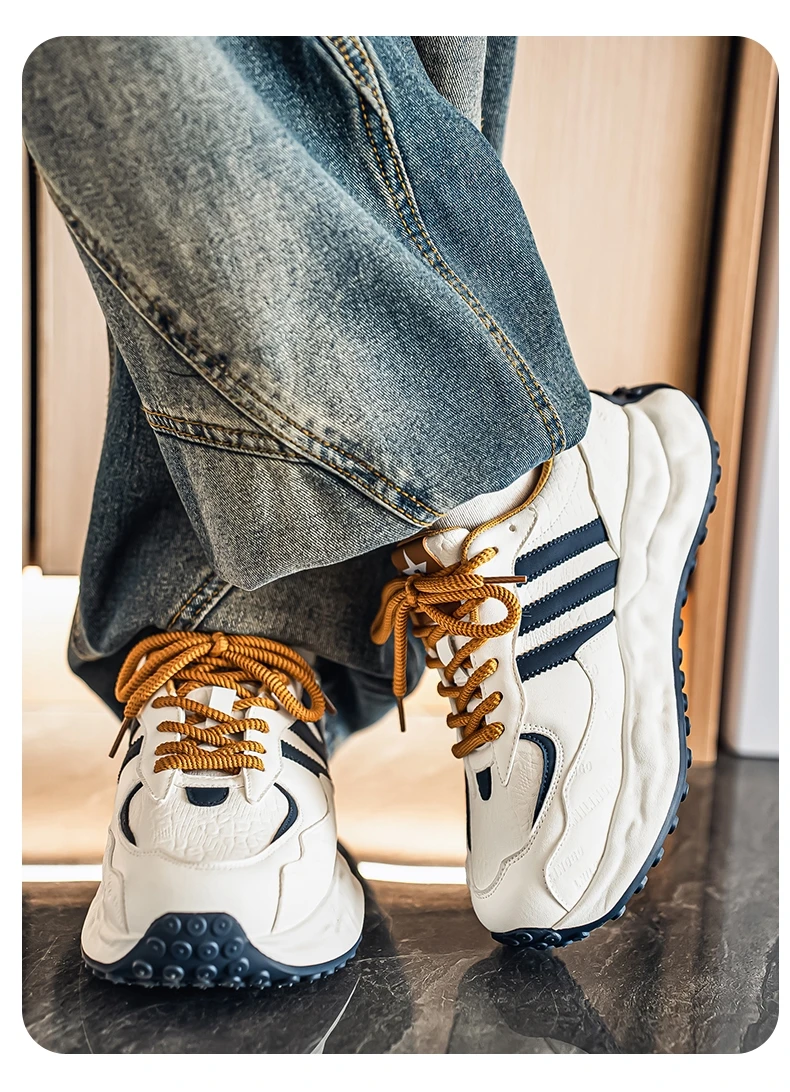 Men Colorblock Dad Shoes Fashion Chunky Sneakers Street Style