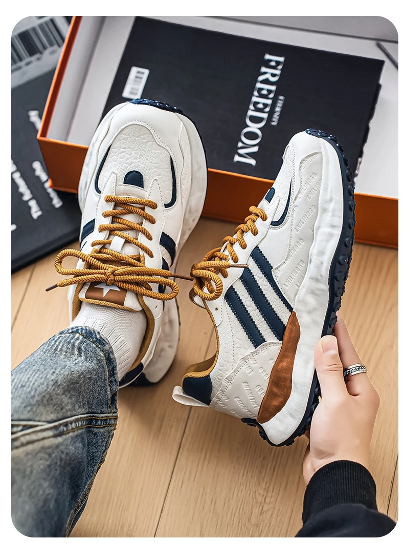 Men Colorblock Dad Shoes Fashion Chunky Sneakers Street Style