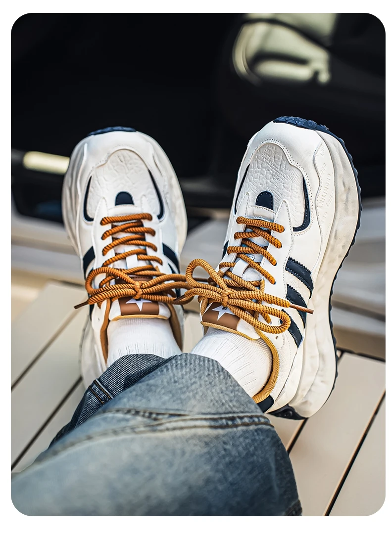 Men Colorblock Dad Shoes Fashion Chunky Sneakers Street Style