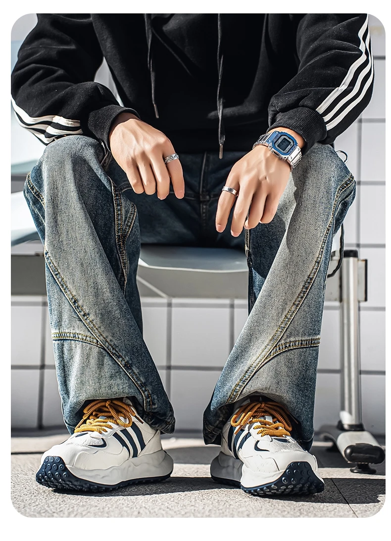 Men Colorblock Dad Shoes Fashion Chunky Sneakers Street Style