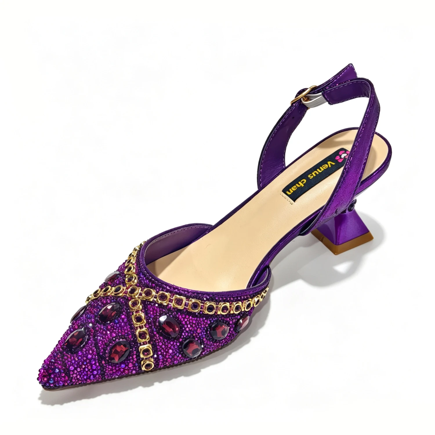 Trendy Women's Pointed-Toe High Heels and Luxury Bag Set - Versatile Fit for All Foot Shapes, Sleek Design for a Chic Loo