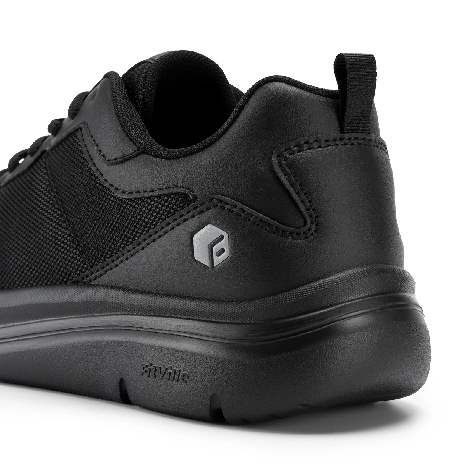 Fitville Widened 2E Men'S Walking Shoes Lightweight Breathable Cushioning Shoe Relieve Plantar Fasciitis Pain With Arch Support
