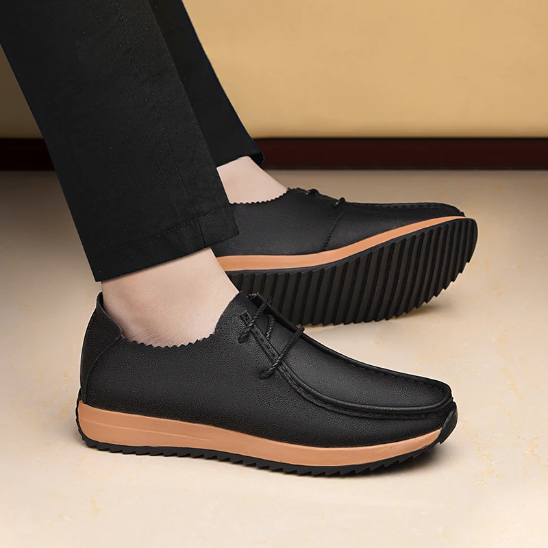 Casual Shoes Outdoor Male Fashion Inner Height Shoes 6cm Height Increasing Sports Shoe Classic Non-slip Tenis Masculino Trainers