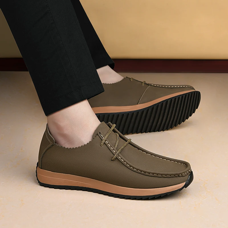 Casual Shoes Outdoor Male Fashion Inner Height Shoes 6cm Height Increasing Sports Shoe Classic Non-slip Tenis Masculino Trainers