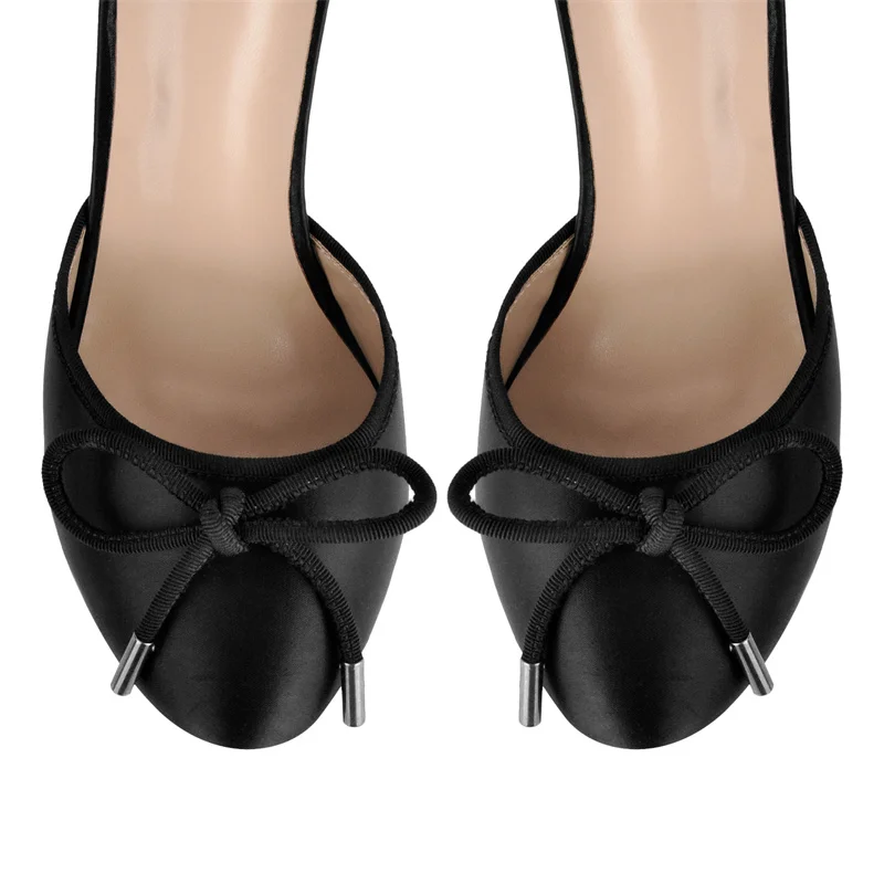 Onlymaker Womens Platform Round Toe Bow Platform Ankle Lace-up Pumps Big Size Fashion Sexy Heels