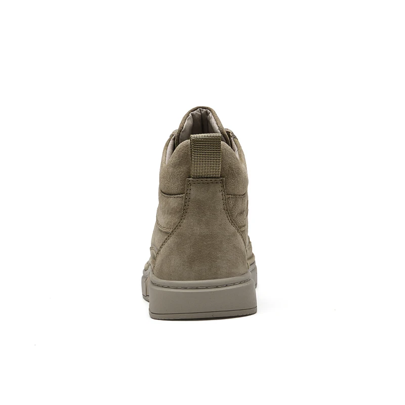 High End Brand Winter Hot Selling Men's High Top Shoes Street Trend Cotton Oxford Shoes Men's Genuine Leather Casual Shoes
