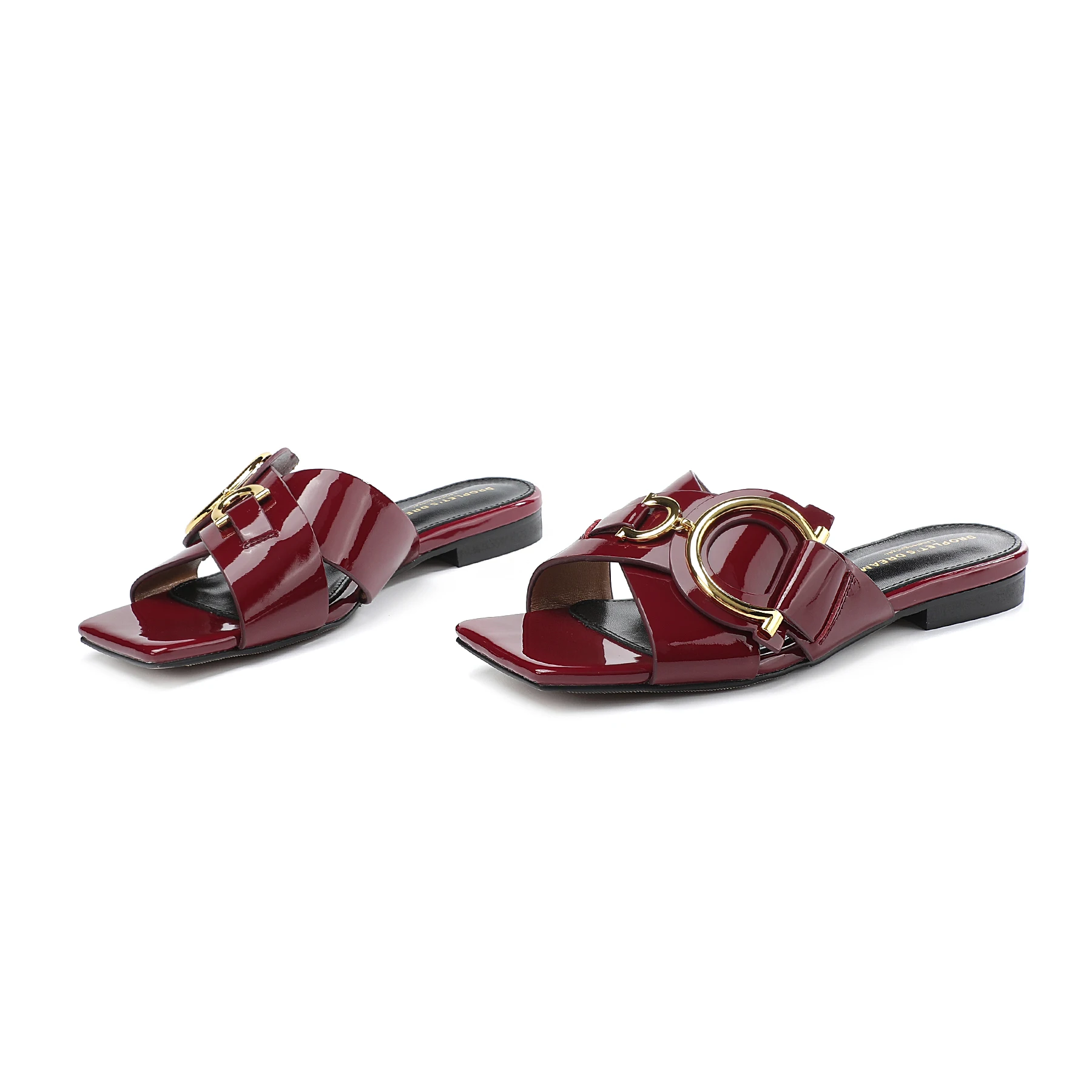 Women's Genuine Leather Slippers Summer Luxury Designer Outdoor Fashion Women's Shoes Low Heel Party Shoes Beach Shoes Large 44
