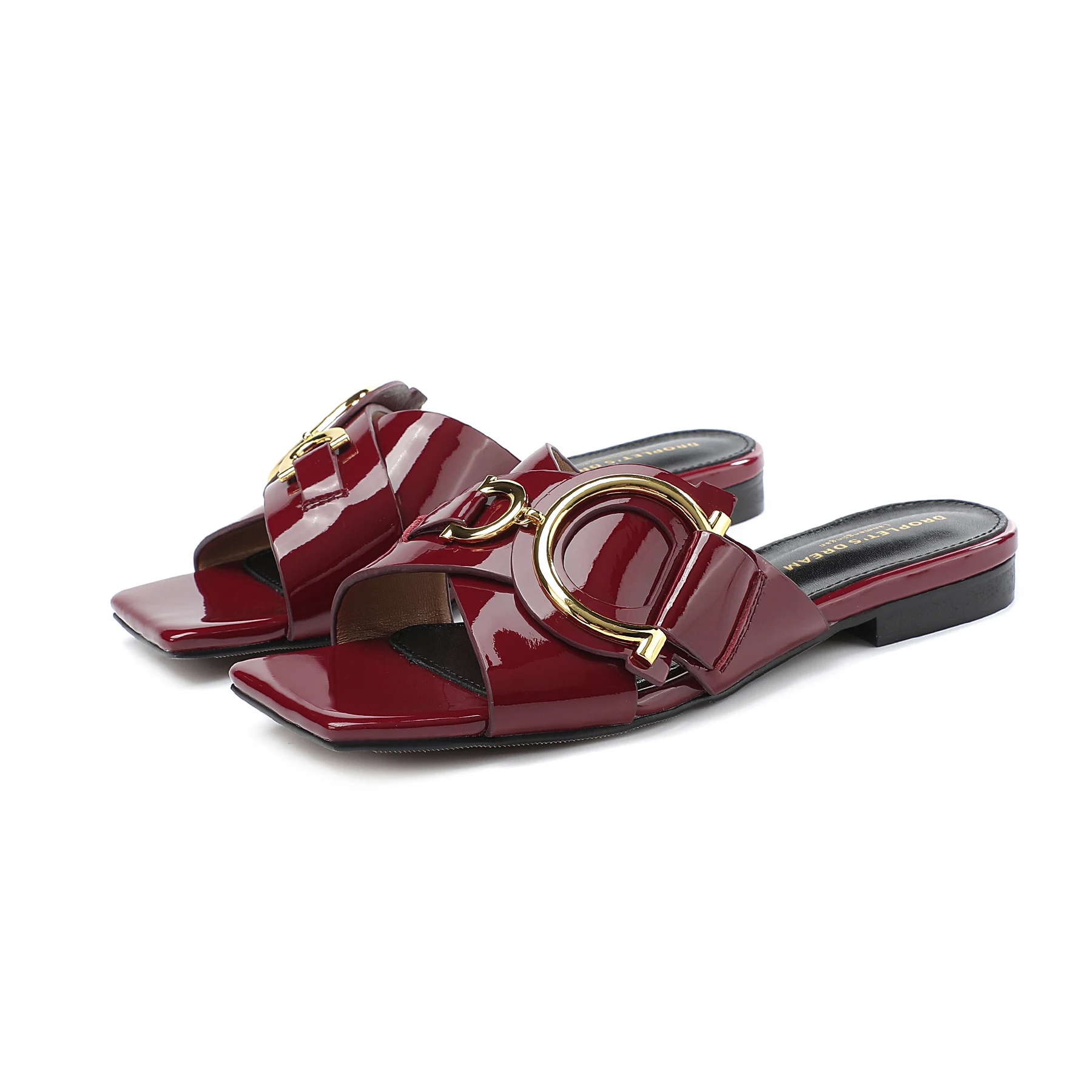Women's Genuine Leather Slippers Summer Luxury Designer Outdoor Fashion Women's Shoes Low Heel Party Shoes Beach Shoes Large 44