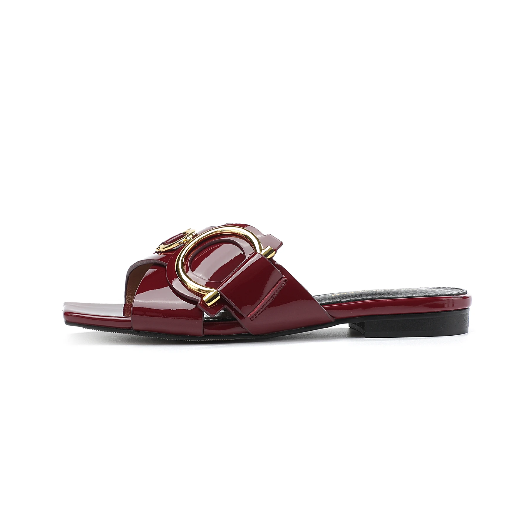 Women's Genuine Leather Slippers Summer Luxury Designer Outdoor Fashion Women's Shoes Low Heel Party Shoes Beach Shoes Large 44