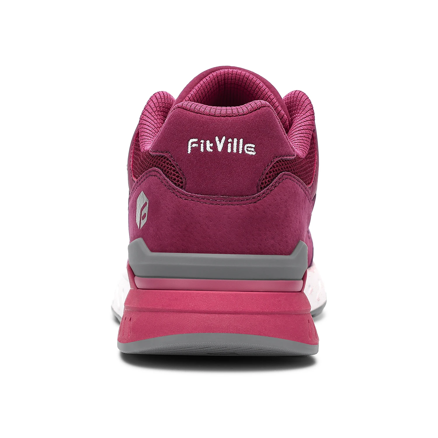 FitVille Women's Walking Shoes Wide Width Sneakers for Flat Foot Plantar Fasciitis Heel Pain Relief Lightweight Anti-slip Shoes