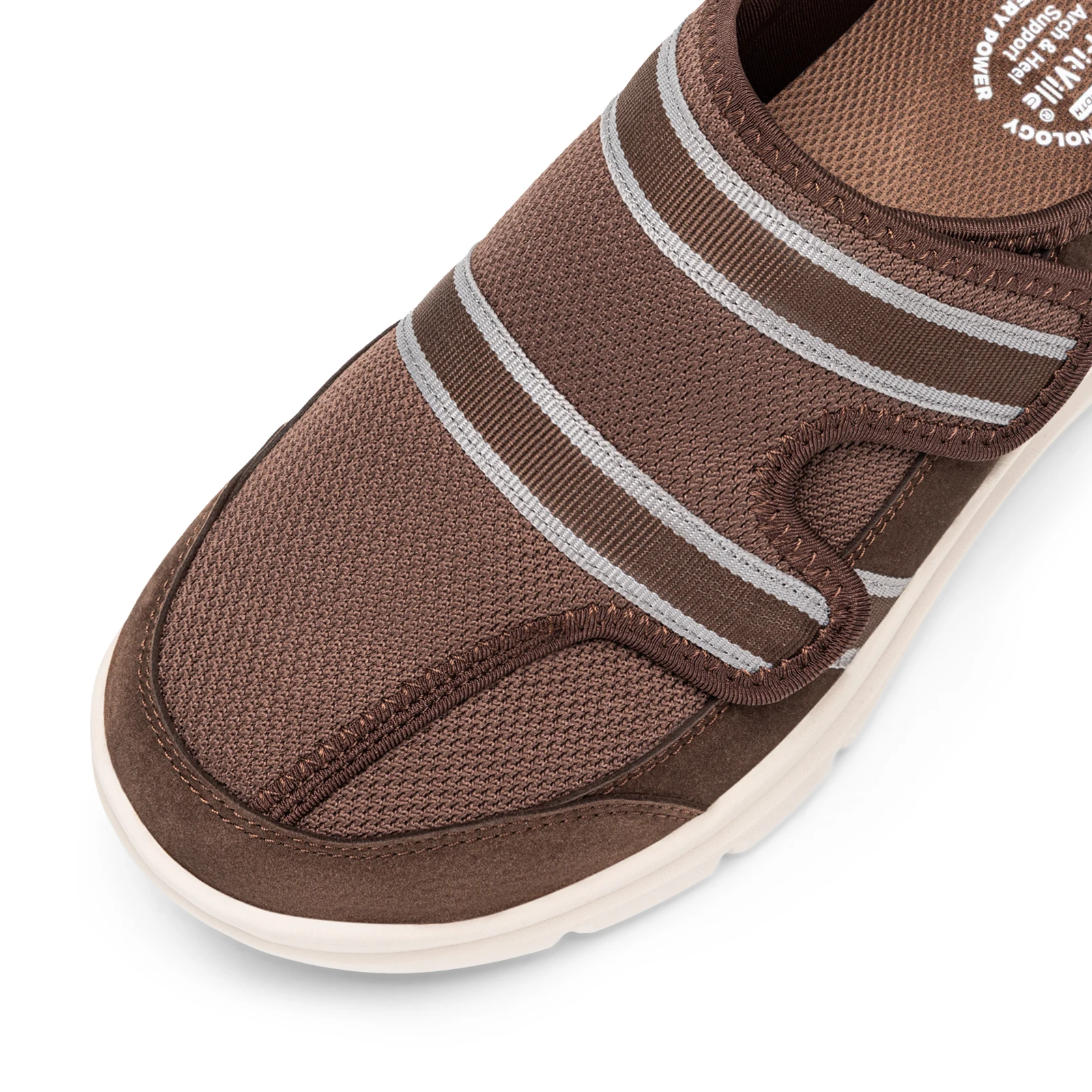 Fitville Wide Toe Men's Diabetic Sandals Soft Breathable Slippers Fashion Walking Shoes Slip On Clog Flips Flops For Fasciitic