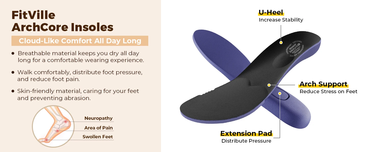 Fitville Wide Toe Men's Diabetic Sandals Soft Breathable Slippers Fashion Walking Shoes Slip On Clog Flips Flops For Fasciitic