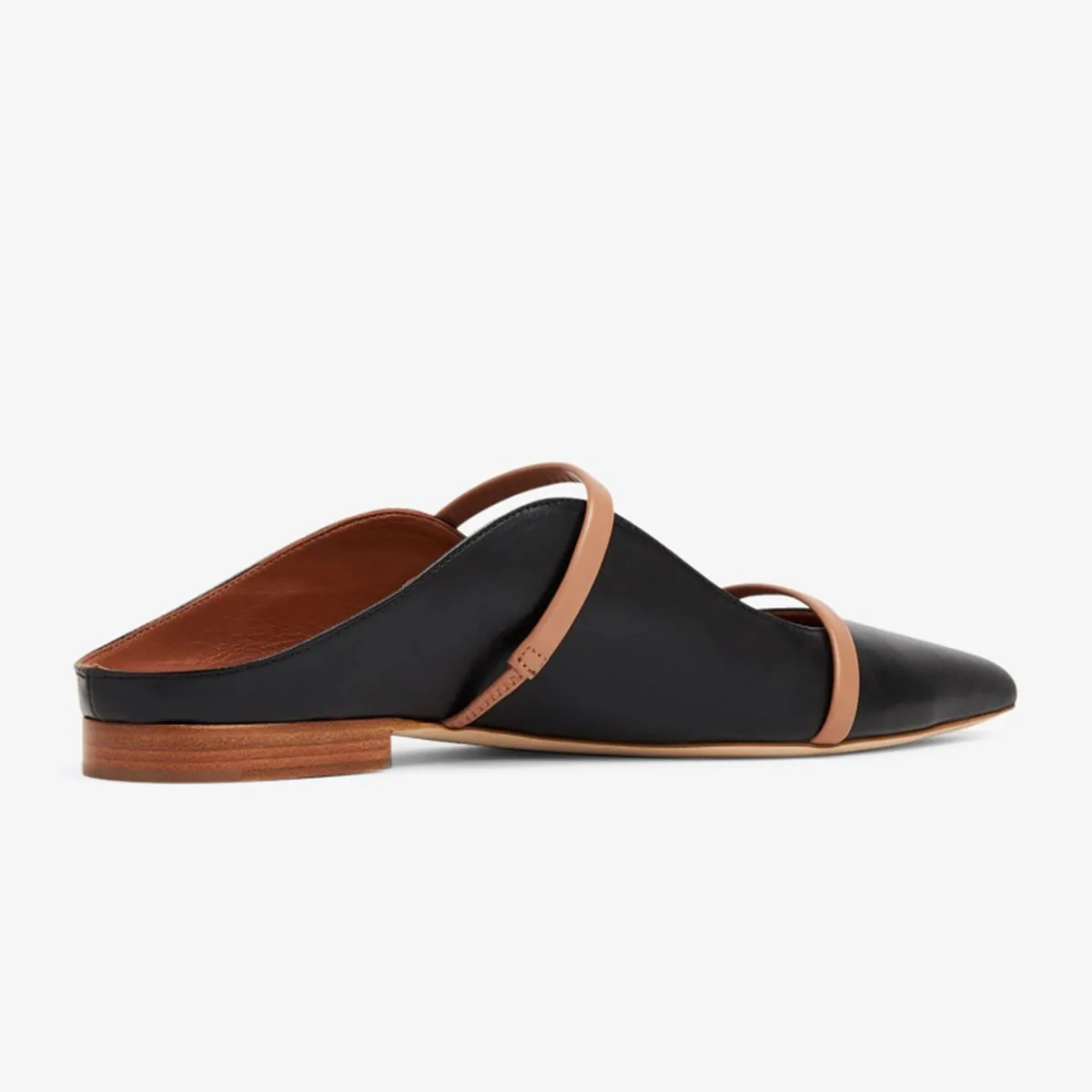 Arden Furtado Summer Burgundy One-word Band Mules Pointed Toe Shallow Pull-on Mixed Colors Fashion Flats Slippers