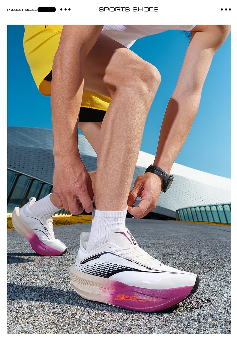 Carbon Fiber Board Running Shoes Suitable for Men's Marathon Shock-Absorbing Women's Ultra Light Chunta Sports Shoes