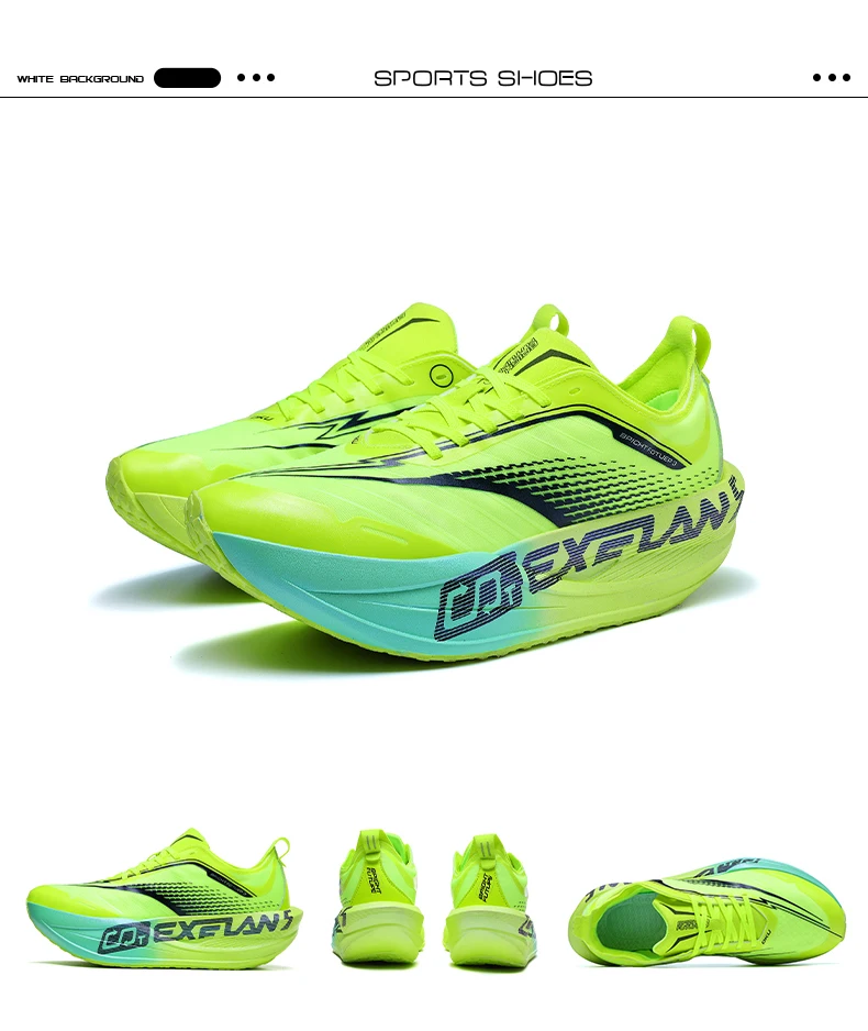 Carbon Fiber Board Running Shoes Suitable for Men's Marathon Shock-Absorbing Women's Ultra Light Chunta Sports Shoes