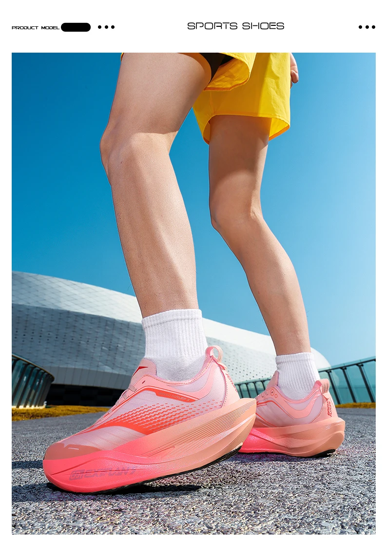 Carbon Fiber Board Running Shoes Suitable for Men's Marathon Shock-Absorbing Women's Ultra Light Chunta Sports Shoes