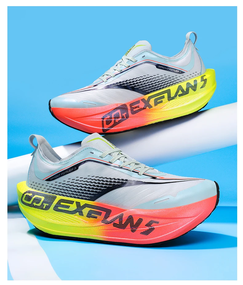 Carbon Fiber Board Running Shoes Suitable for Men's Marathon Shock-Absorbing Women's Ultra Light Chunta Sports Shoes