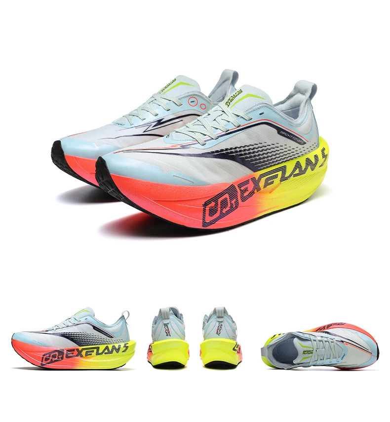 Carbon Fiber Board Running Shoes Suitable for Men's Marathon Shock-Absorbing Women's Ultra Light Chunta Sports Shoes