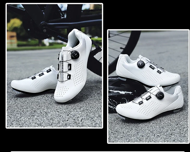 Road Cycling Shoes Flats Cleats Shoes Speed Cycling Sneaker Man Bike Shoes Women Self-Locking Non-slip Mountain Bicycle Shoe Spd