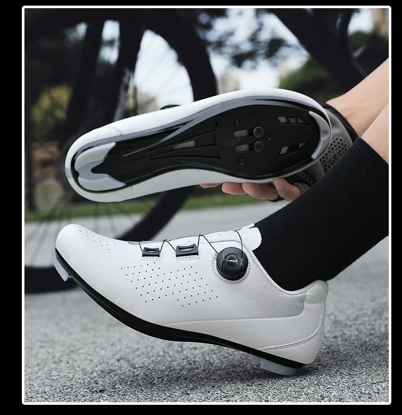 Road Cycling Shoes Flats Cleats Shoes Speed Cycling Sneaker Man Bike Shoes Women Self-Locking Non-slip Mountain Bicycle Shoe Spd