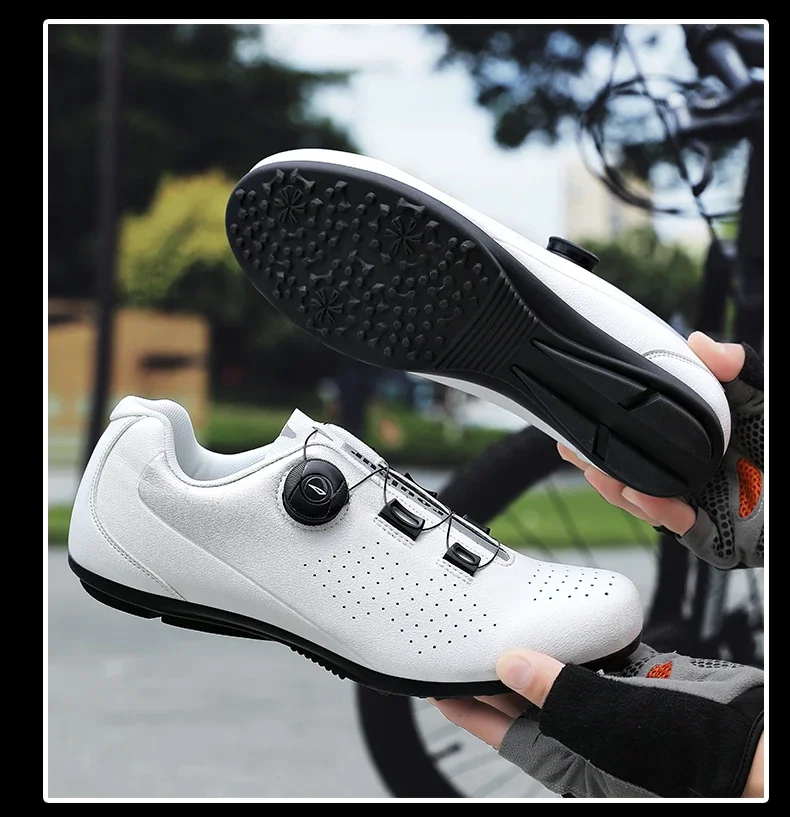 Road Cycling Shoes Flats Cleats Shoes Speed Cycling Sneaker Man Bike Shoes Women Self-Locking Non-slip Mountain Bicycle Shoe Spd