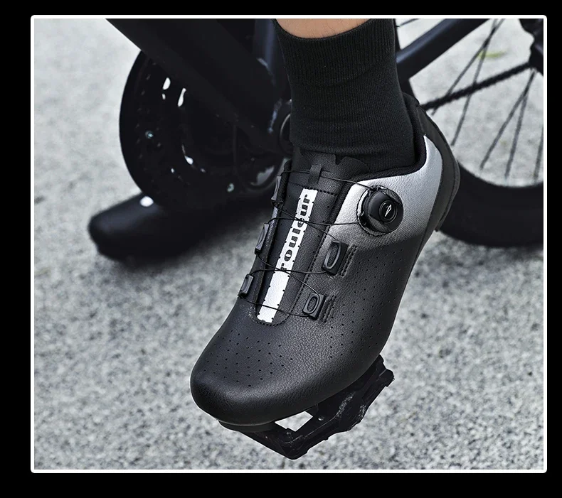 Road Cycling Shoes Flats Cleats Shoes Speed Cycling Sneaker Man Bike Shoes Women Self-Locking Non-slip Mountain Bicycle Shoe Spd