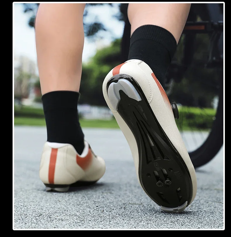 Road Cycling Shoes Flats Cleats Shoes Speed Cycling Sneaker Man Bike Shoes Women Self-Locking Non-slip Mountain Bicycle Shoe Spd