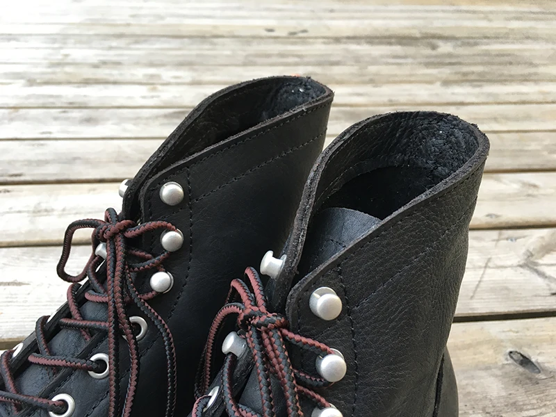 New Handmade Brand Vintage British Men Boots Cow Leather Goodyear Welted Ankle Boots Dress Wings Motorcycle Boots Tooling Desert