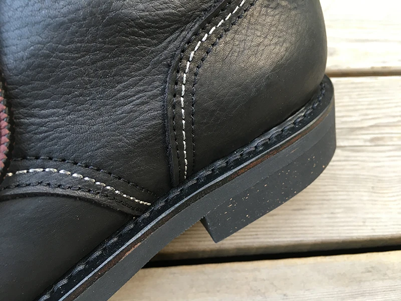 New Handmade Brand Vintage British Men Boots Cow Leather Goodyear Welted Ankle Boots Dress Wings Motorcycle Boots Tooling Desert