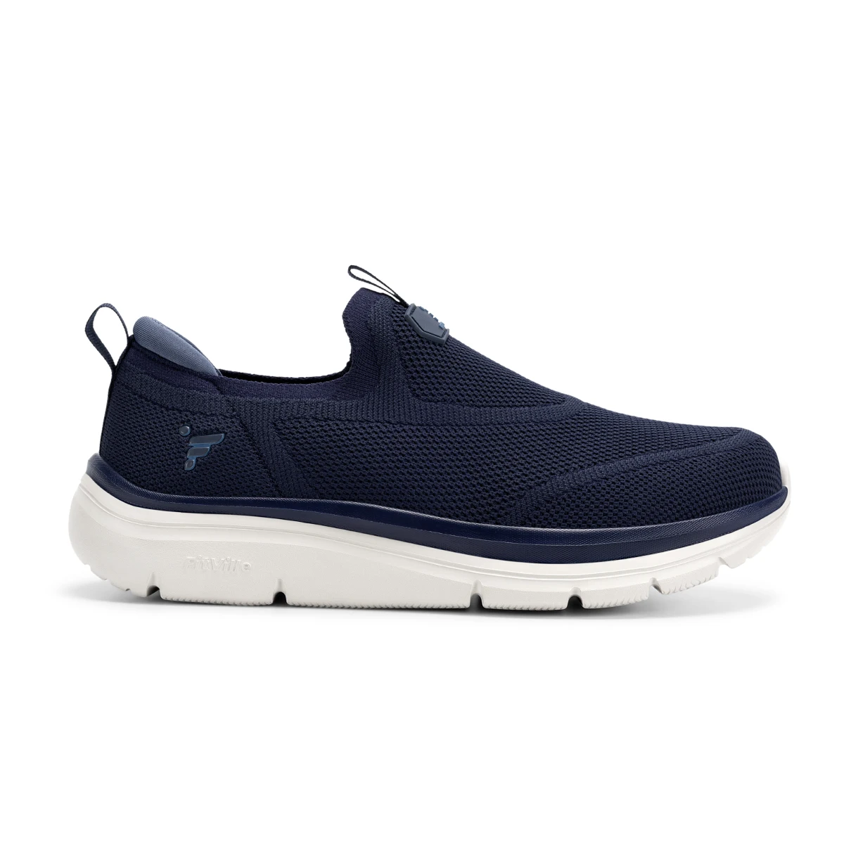 Fitington Men's Walking Shoes Extra Wide Toe Box Slip On Casual Shoes Comfortable Thick Sole Sneakers Arch Support Wide Foot