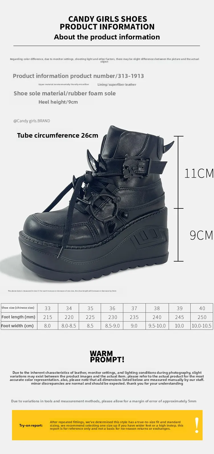 2025 Women's Black Skull Decorative Gothic Tide Genuine Leather Shoes 9cm Thick-soled Lace-Up Short Boots