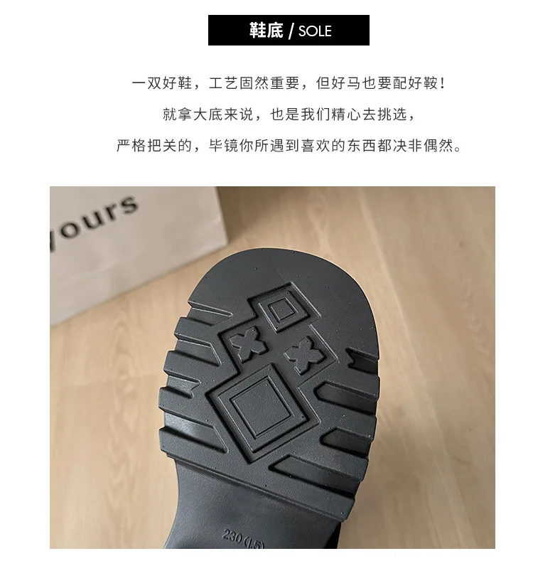 Thick soled long tube boots 2025 new autumn and winter high tube boots V-mouth pants boots stack boots knight boots