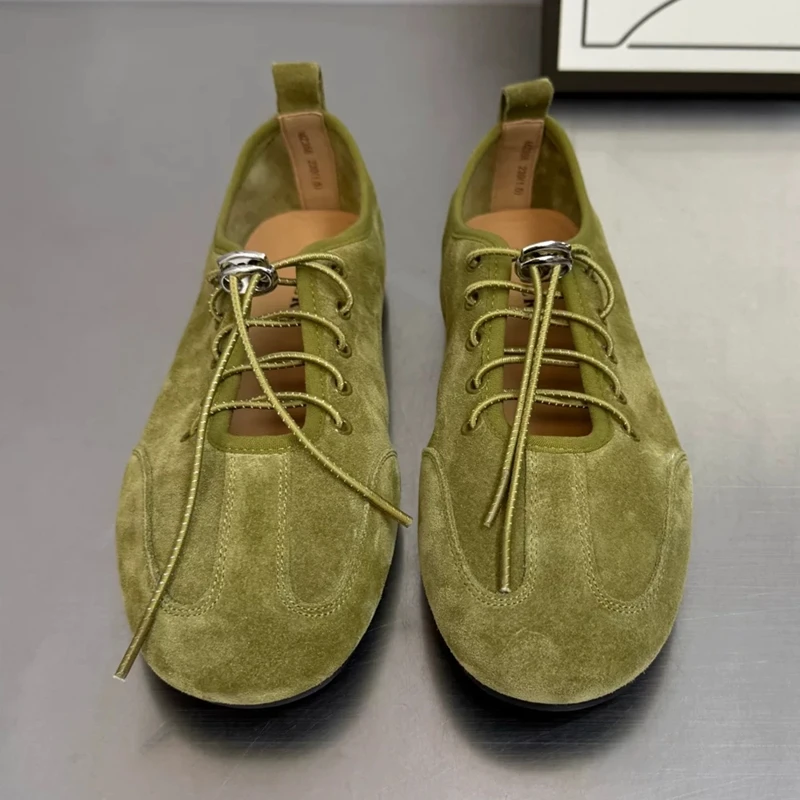 AIYUQI 2026 New Women's Mary Jane Shoes Round Toe Casual Ballet Flats Women Retro Style Lace up German Style Shoes female