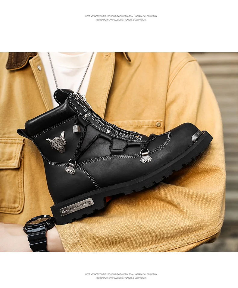 Men boots New Winter Slippers Warm Men Shoes Waterproof Non-Slip Plush Sneakers Male tenis shoes Boots Men Sneakers Winter
