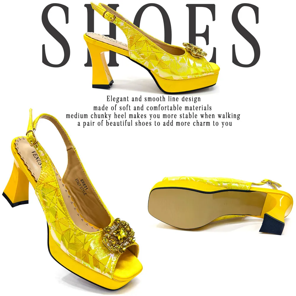 Italy Shoes and Bags Set for Woman African Women Shoes and Bags Italy Rhinestone Wedding Shoes Bags Women Pumps Luxury Party